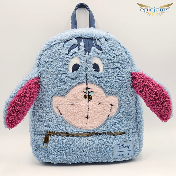 Loungefly Disney Winnie The Pooh Eeyore Bee Figural Cosplay Blue Mini Backpack - Picture 1 of 5